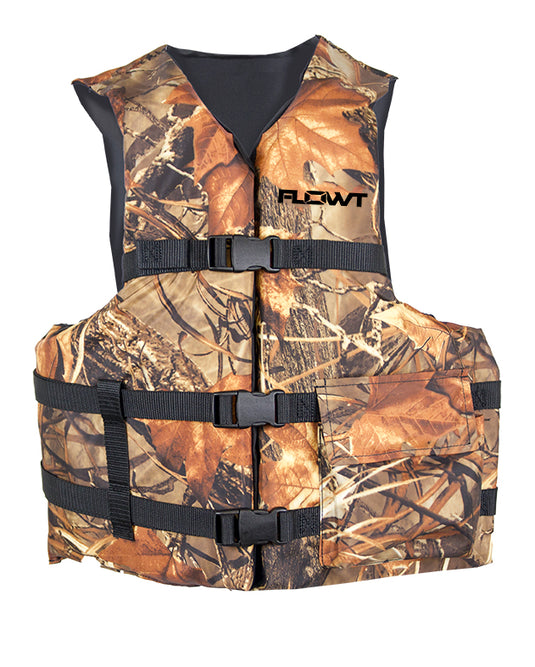 Flowt Fishing Angler Vests - Type III, USCG Approved - available in Universal or Oversize