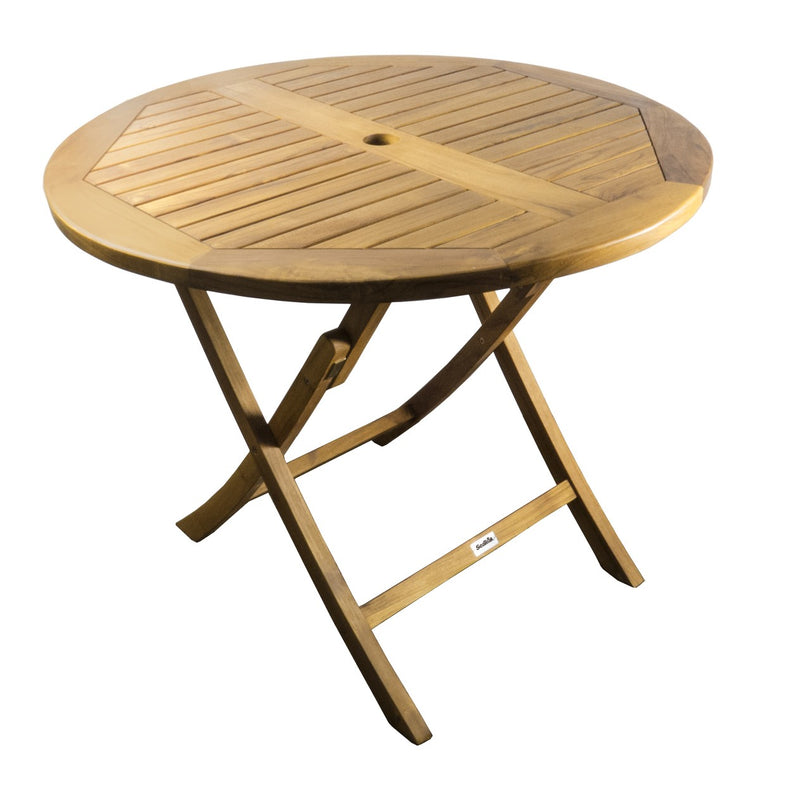 Load image into Gallery viewer, Teak Gatsby Parabola Folding Table (Part #50057)