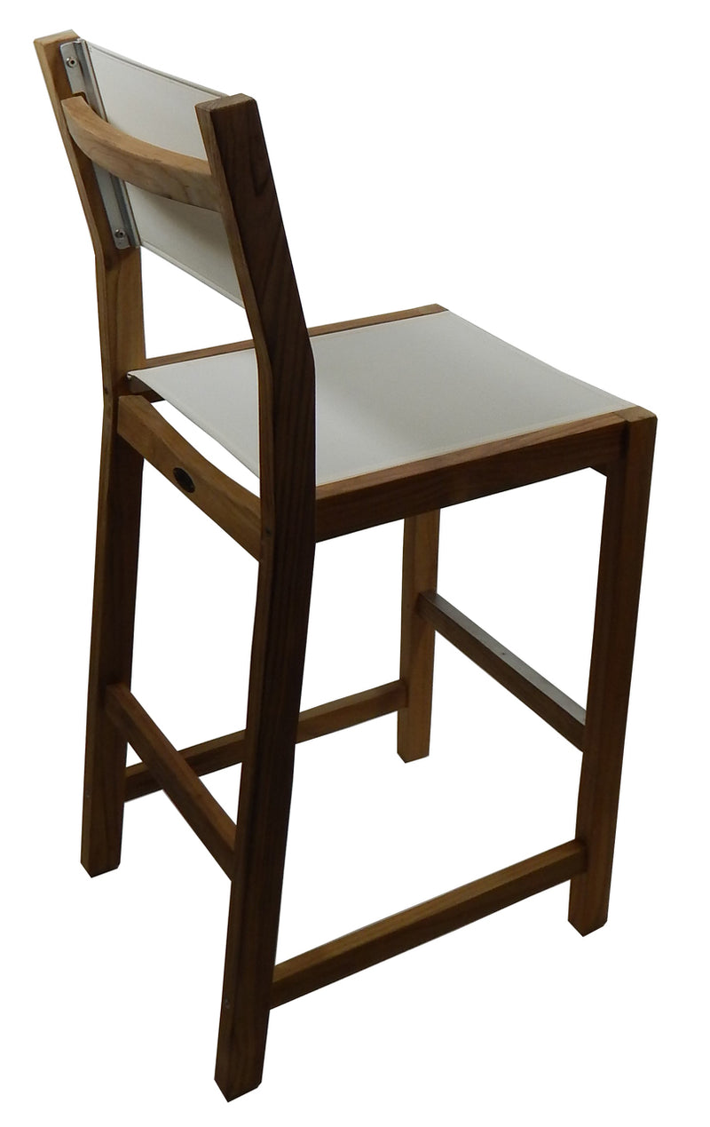 Load image into Gallery viewer, Dunes Bar Chair w/ White Durasling Fabric (Part #60070)