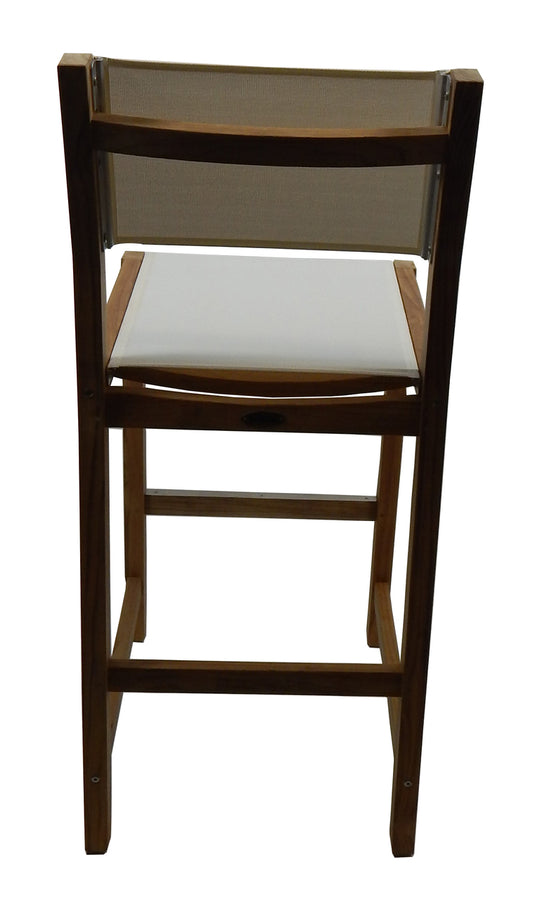 Dunes Bar Chair w/ White Durasling Fabric (Part