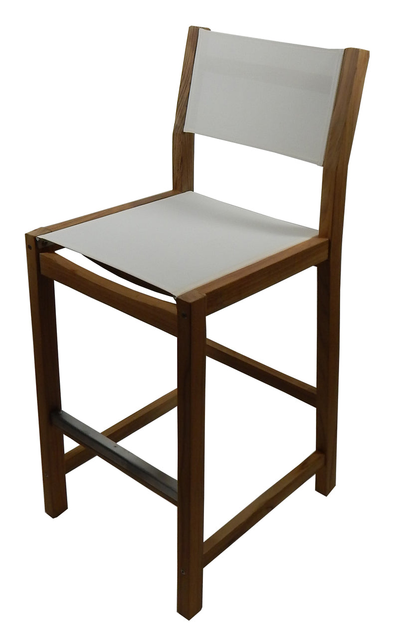 Load image into Gallery viewer, Dunes Bar Chair w/ White Durasling Fabric (Part #60070)
