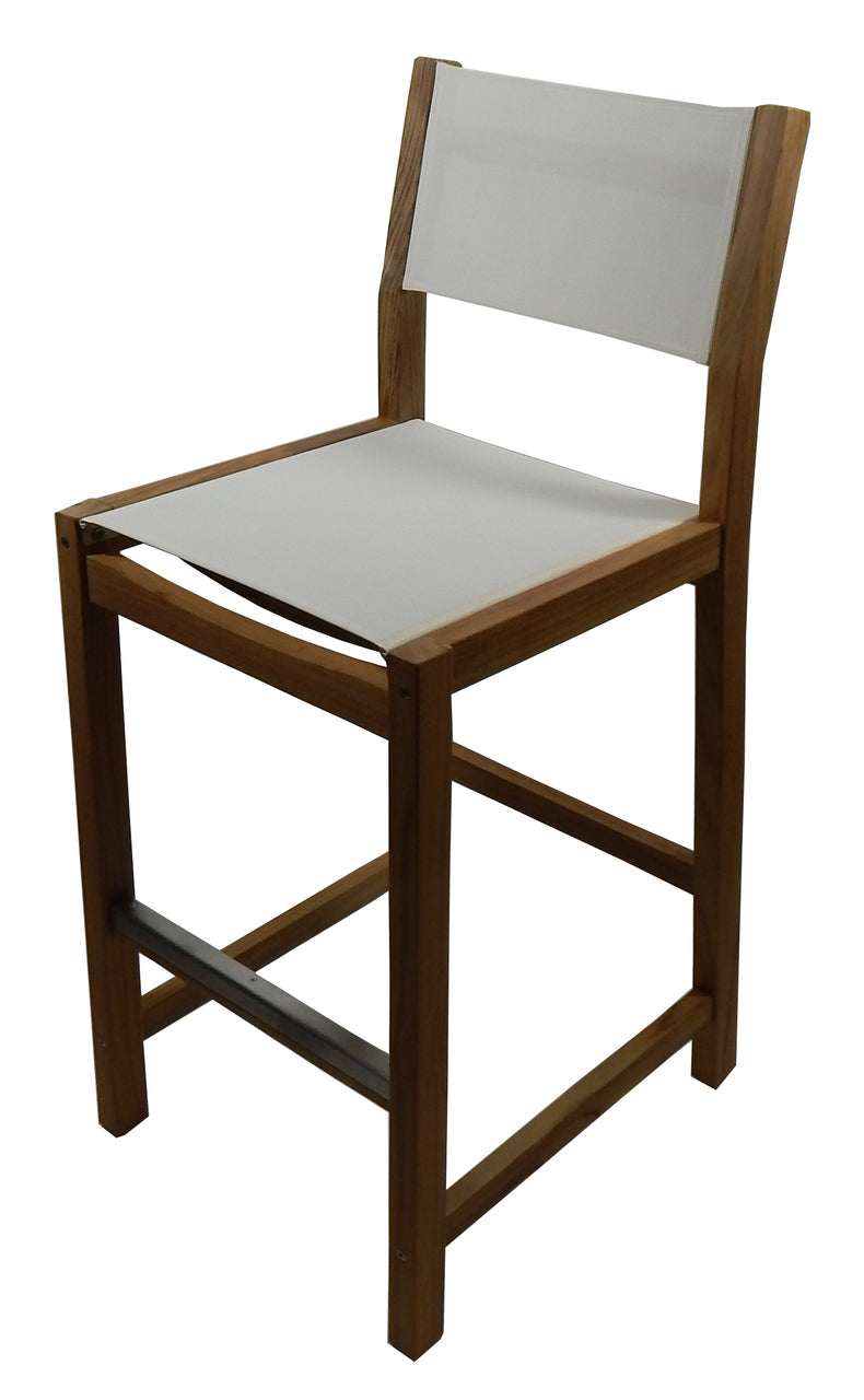 Load image into Gallery viewer, Dunes Bar Chair w/ White Durasling Fabric (Part #60070)
