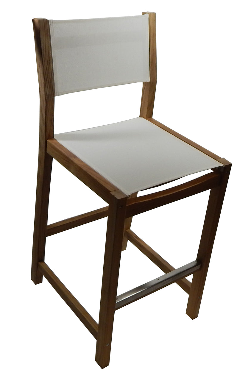 Load image into Gallery viewer, Dunes Bar Chair w/ White Durasling Fabric (Part #60070)
