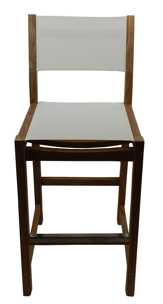 Load image into Gallery viewer, Dunes Bar Chair w/ White Durasling Fabric (Part #60070)