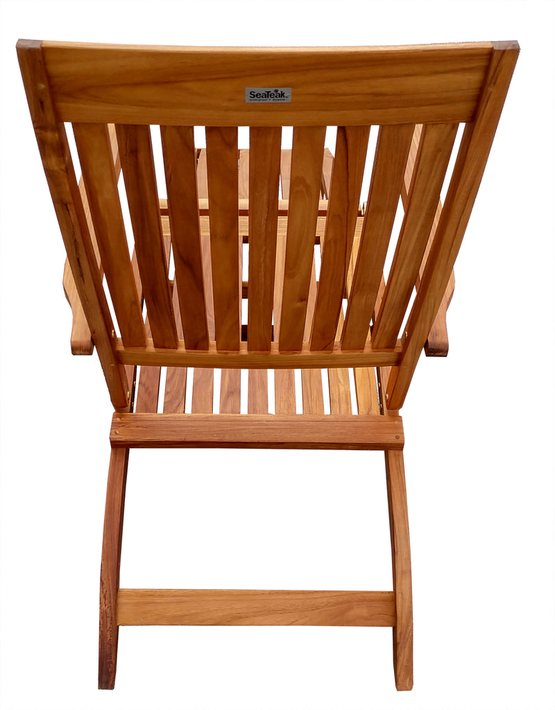 Load image into Gallery viewer, Oceanic Folding 4-Position Euro Steamer Lounge, Oiled Finish