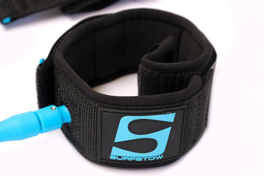 SUP Leashes, Available in ankle or calf, straight or coiled; 10' long
