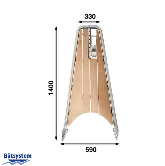 Batsystem PB140 with Anchor - Performance Bowsprit Sailing Yacht 140 x 59 cm 36-47 ft.