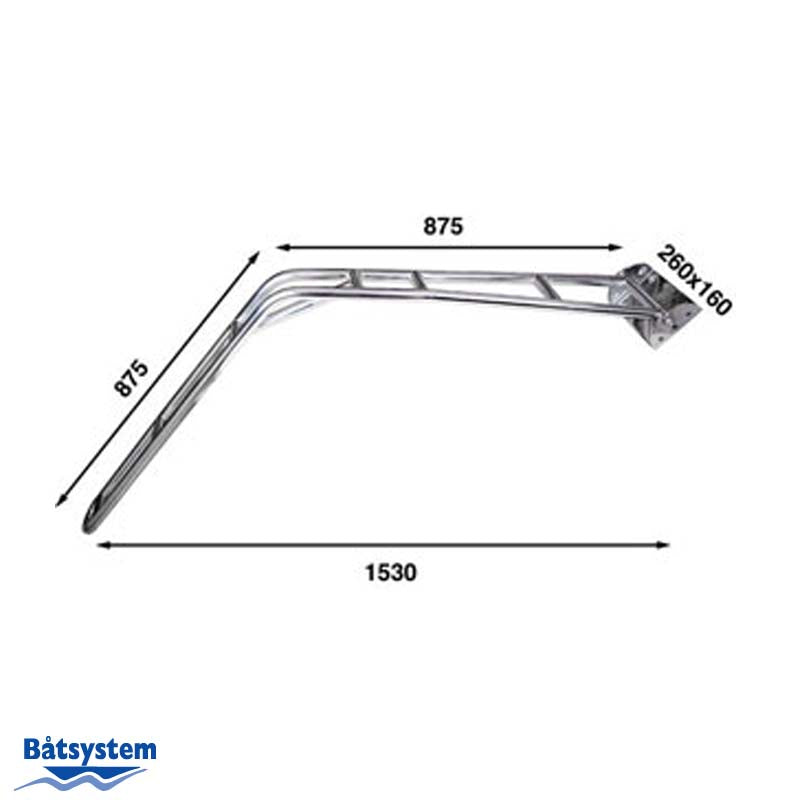 Load image into Gallery viewer, Davit Kit for Angled Stern 100kg/arm - Batsystem DV32-1KIT