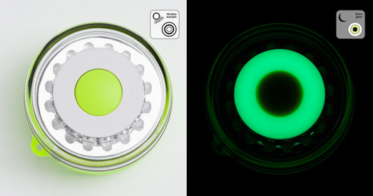 Navilight All-White, 5 mode 360° Rescue 2NM w/Green Magnet base  010-1