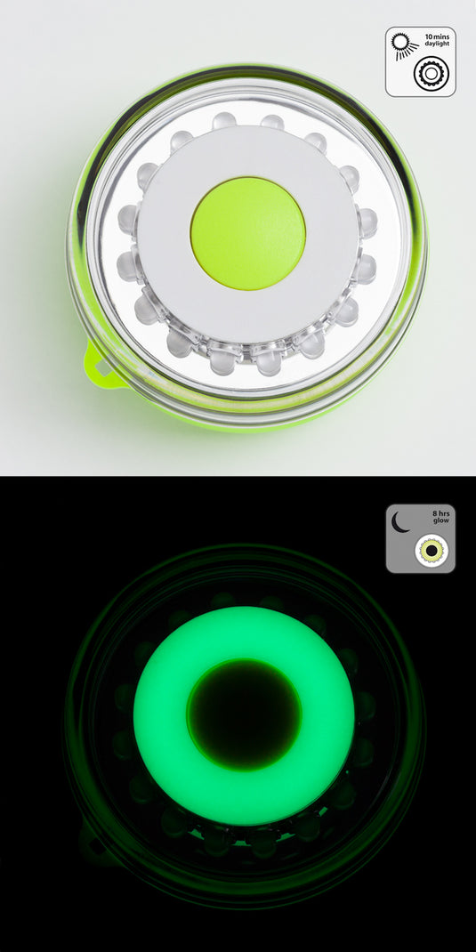 Navilight All-White, 5 mode 360° Rescue 2NM w/Green Magnet base  010-1