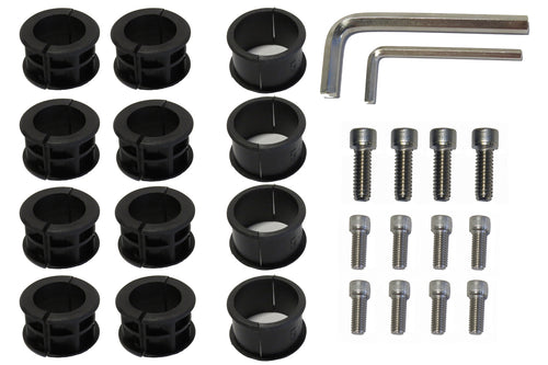 Surfstow SUPRAX Parts Kit - 12 bolts, 3 sizes of fitting adapters, 2 allen wrenches