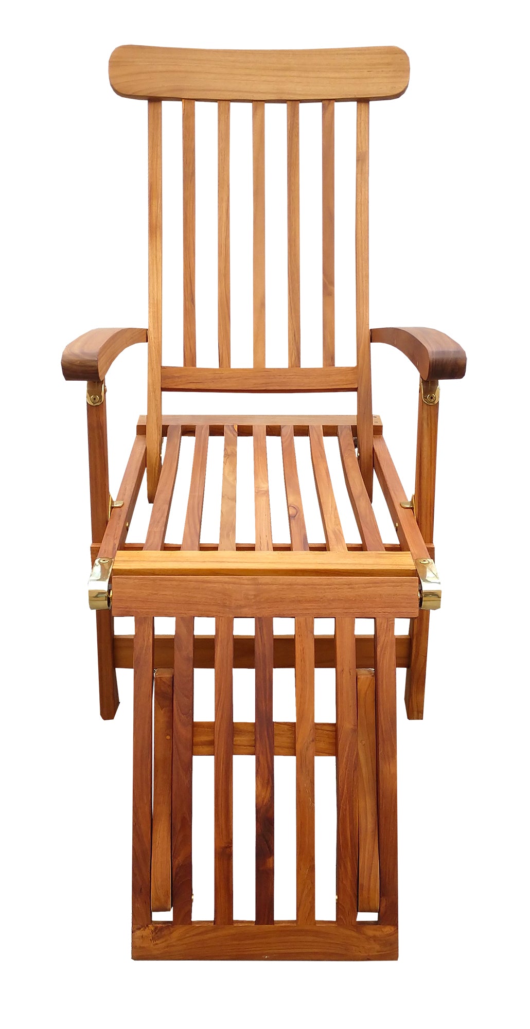 Britannia Folding 4-Position Steamer Lounge - Oiled Finish