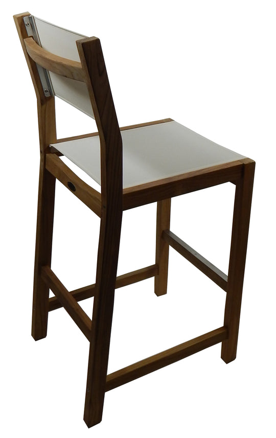 Dunes Bar Chair w/ White Durasling Fabric (Part #60070)