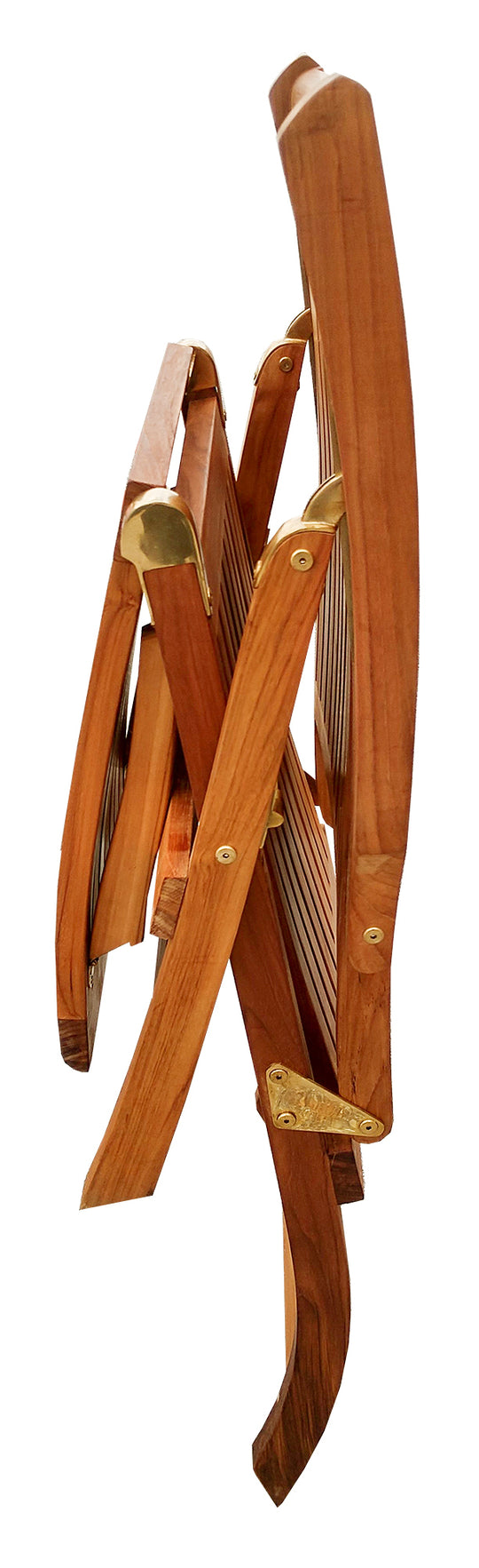 Oceanic Folding 4-Position Euro Steamer Lounge, Oiled Finish