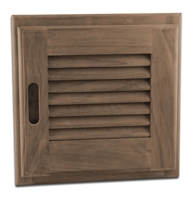 Teak Louvered Door + Frame, 12