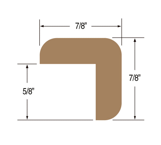 Teak L-Molding Large 1-3/16" x 1-3/16" (Part #60843)