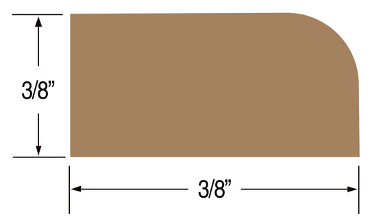 Teak Stop Molding - Small (Part #60854)