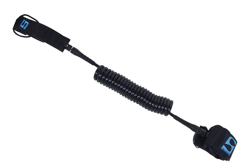 SUP Leashes, Available in ankle or calf, straight or coiled; 10' long