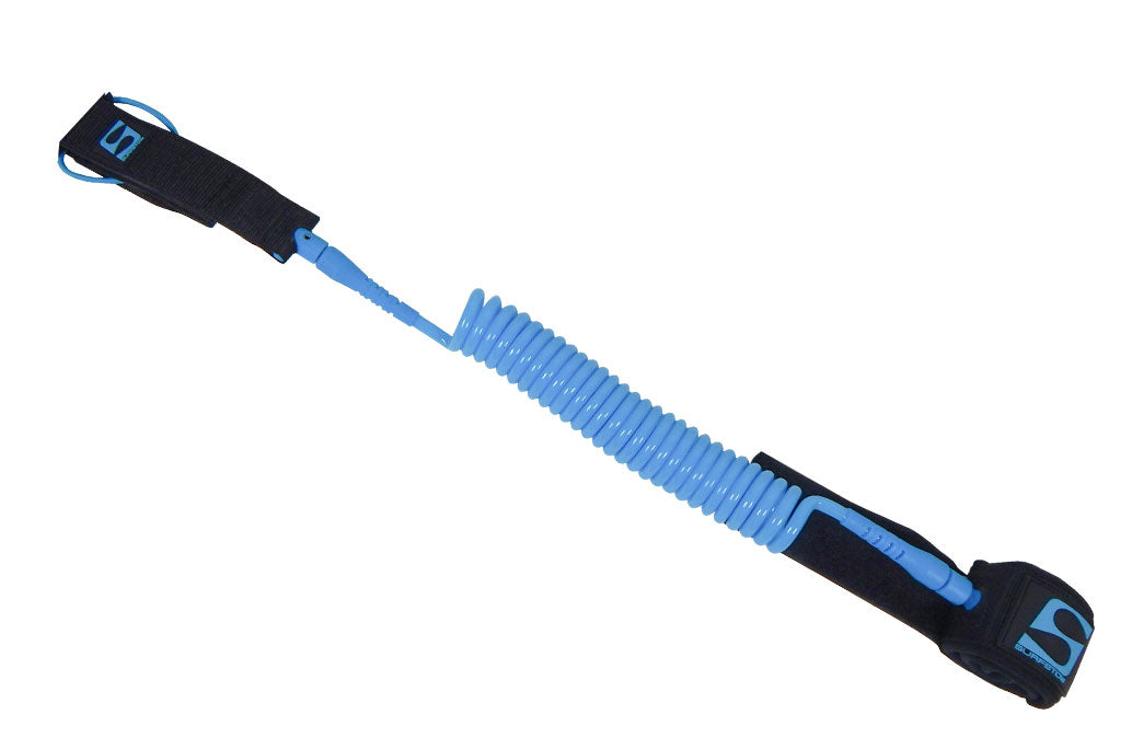 SUP Leashes, Available in ankle or calf, straight or coiled; 10' long