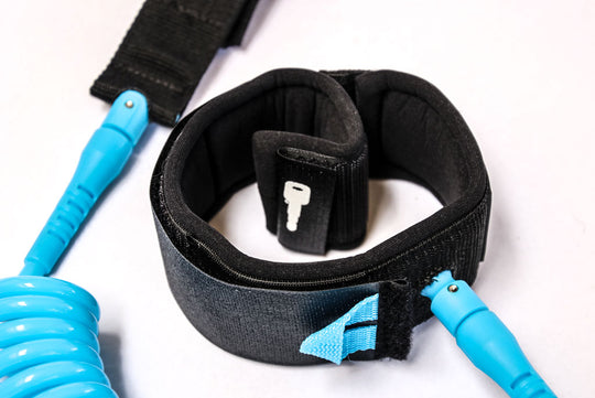 SUP Leashes, Available in ankle or calf, straight or coiled; 10' long