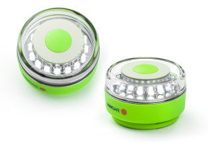 Navilight All-White, 5 mode 360° Rescue 2NM w/Green Magnet base  010-1